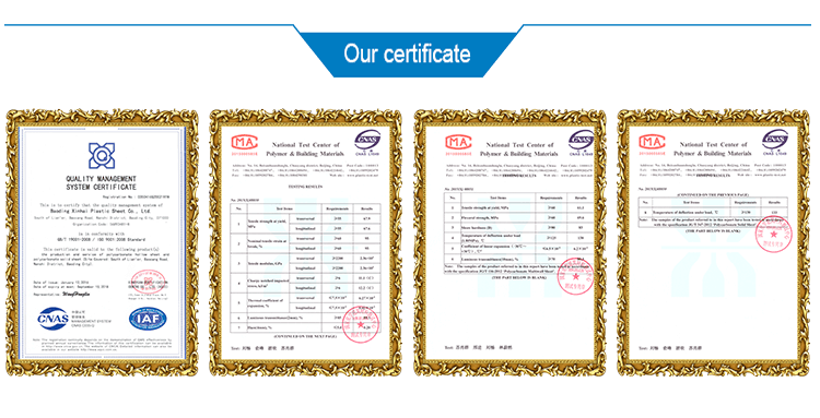 16mm impact resistance transparent polycarbonate solid sheet