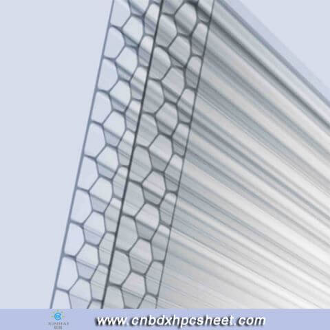 Clear Greenhouse Awning Polycarbonate Roofing Sheet