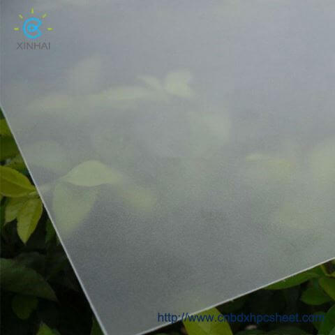 Thin Frosted White Polycarbonate Plastic PC Solid Sheet