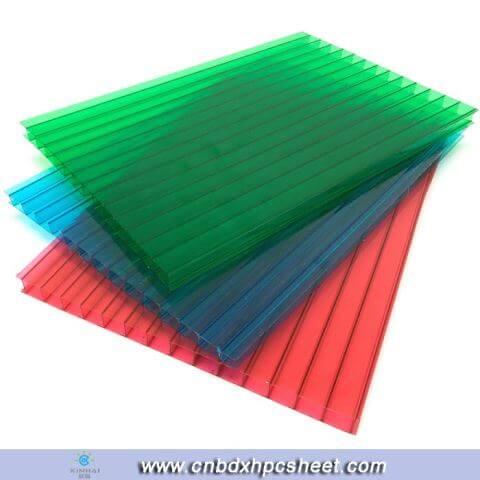 Greenhouse Uv Plastic Twin Wall Polycarbonate Hollow Sheet