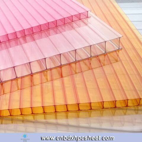Clear Hollow Polycarbonate Roofing Plastic Panels