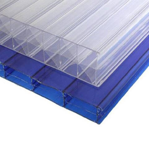 100% Virgin Materials Ten Years Guarteen Clear Multiwall Polycarbonate Sheet