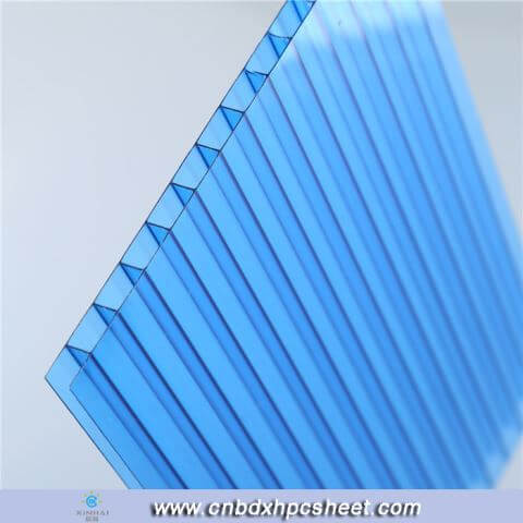 Transparent Canopy Twin Wall Hollow Polycarbonate Sheet
