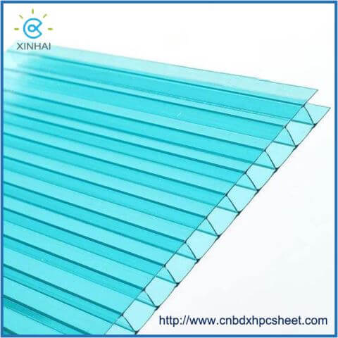 Clear Color Lexan Twin Wall Hollow Polycarbonate PC Sheet Used For Greenhouse