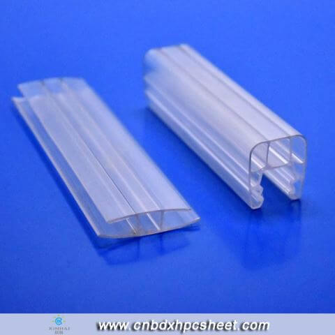 H Profile Sheet Polycarbonate Joint Assembly Connector
