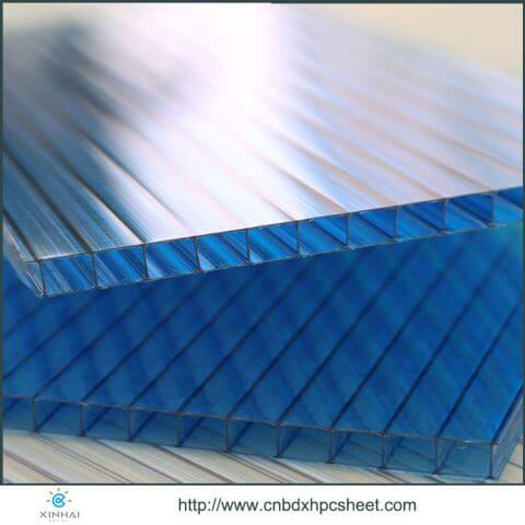 UV Blocking Heating Protection Polycarbonate Hollow Sheet / Polycarbonate Panel